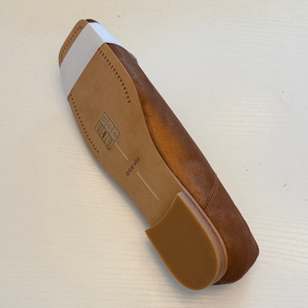 NIB Dolce Vita Anisa Copper Metallic Ballet Flats - Picture 10 of 12